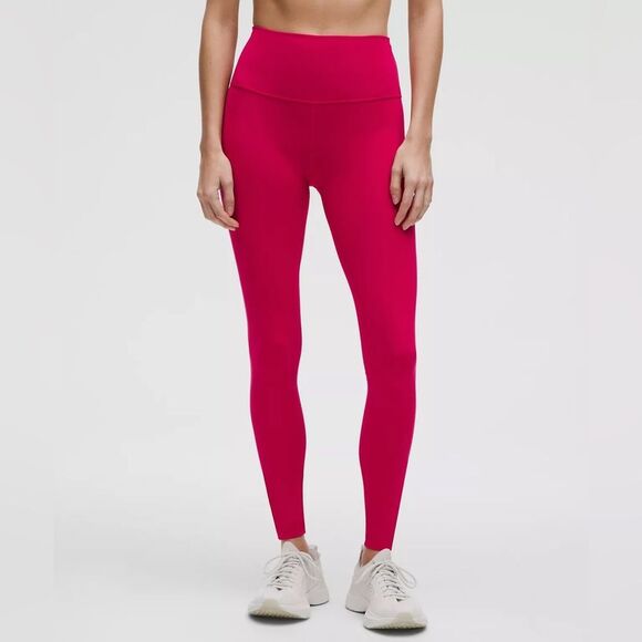 NWT Sz 14 - 28" WUNDER TRAIN HR TIGHT 28” - Pink Dragonfruit PDRA - Lululemon - Picture 1 of 14